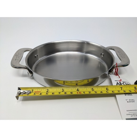 All-Clad 7" Oval Baker Stainless Steel Mini Baker Metalcrafters NWT - Picture 5 of 7